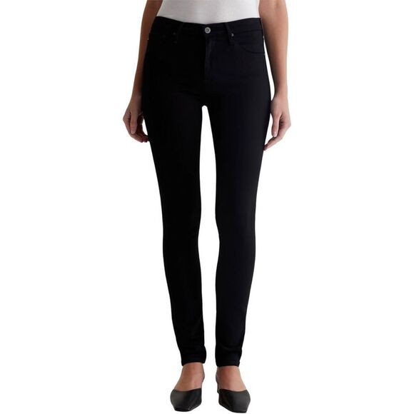 AG‎ Adriano Goldschmied Black Prima Crop Mid Rise Cigarette Jeans - Picture 2 of 15